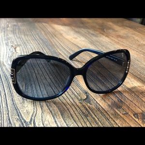 Tory Burch Navy Sunglasses + Hard Case